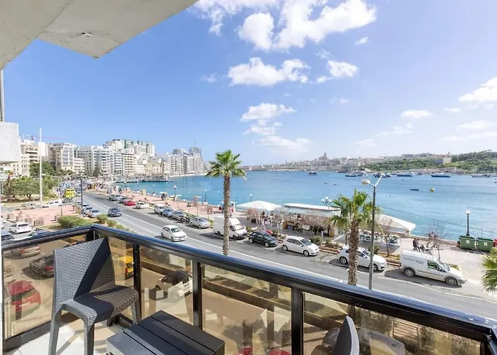 Stunning View, Seafront, 2bedroom Lejlighed Sliema